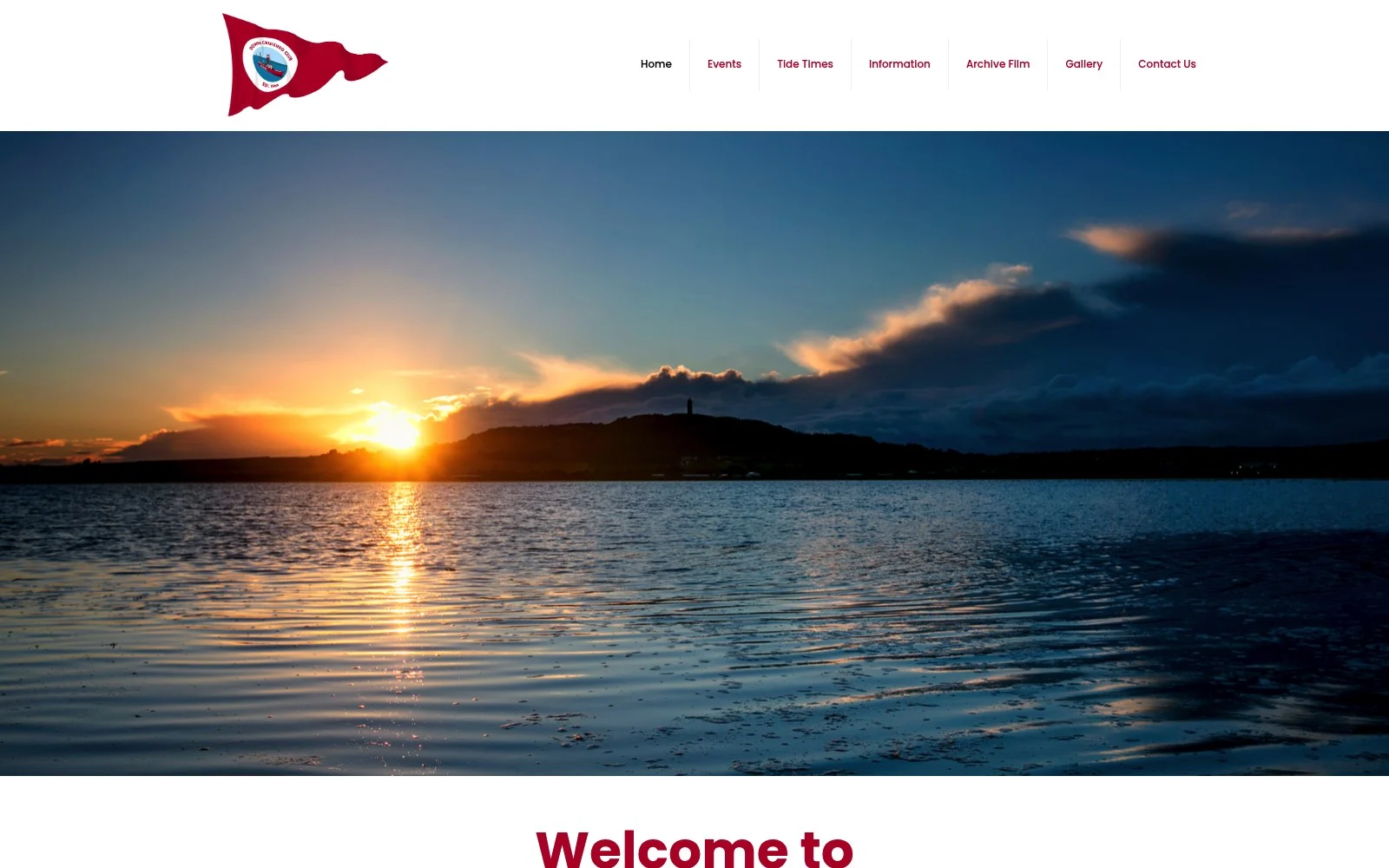 downcruisingclub.uk website shown on desktop