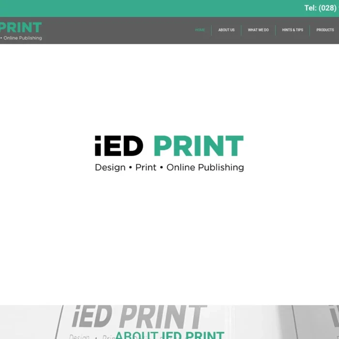 iedprint.com website shown on desktop