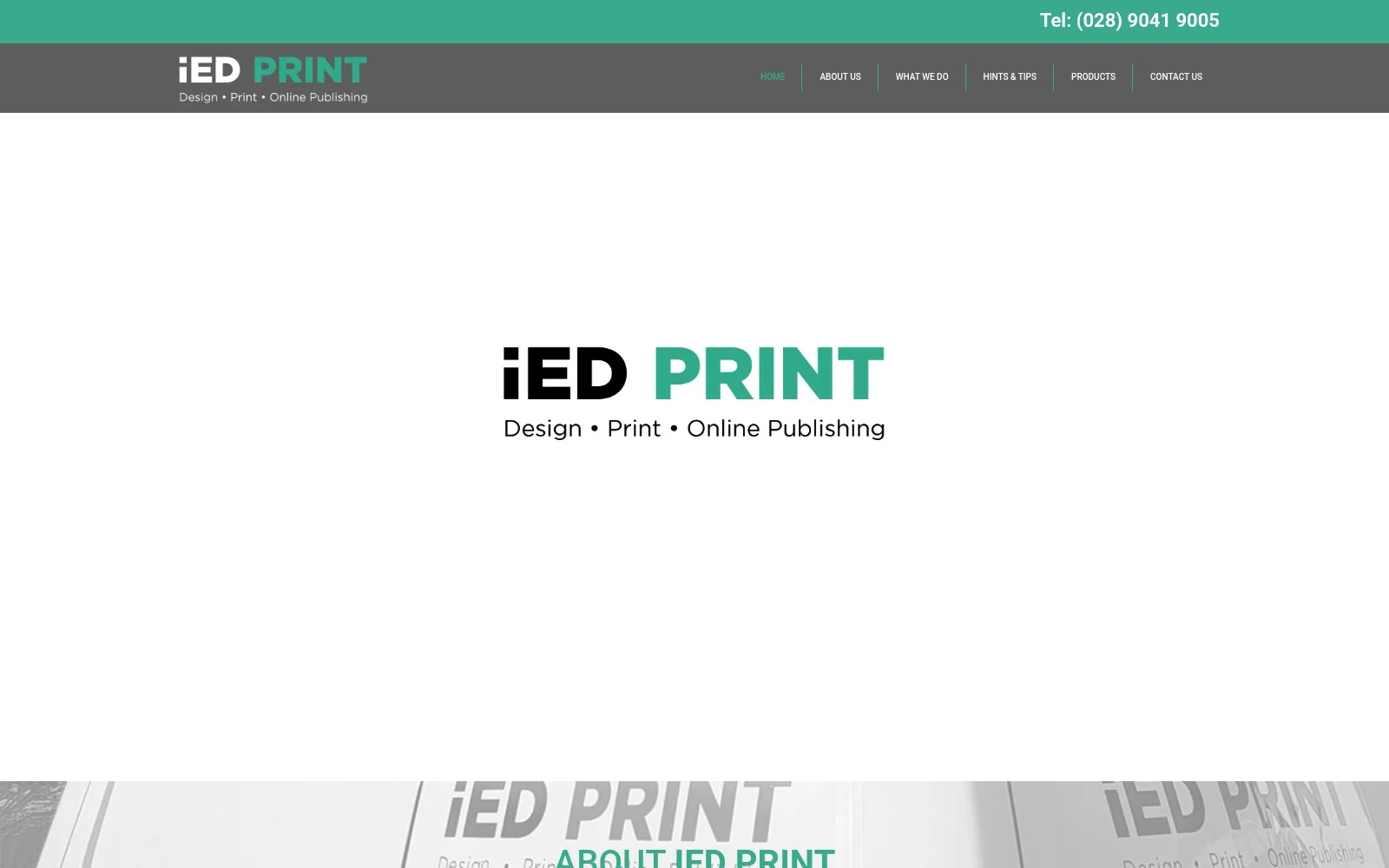 iedprint.com website shown on desktop