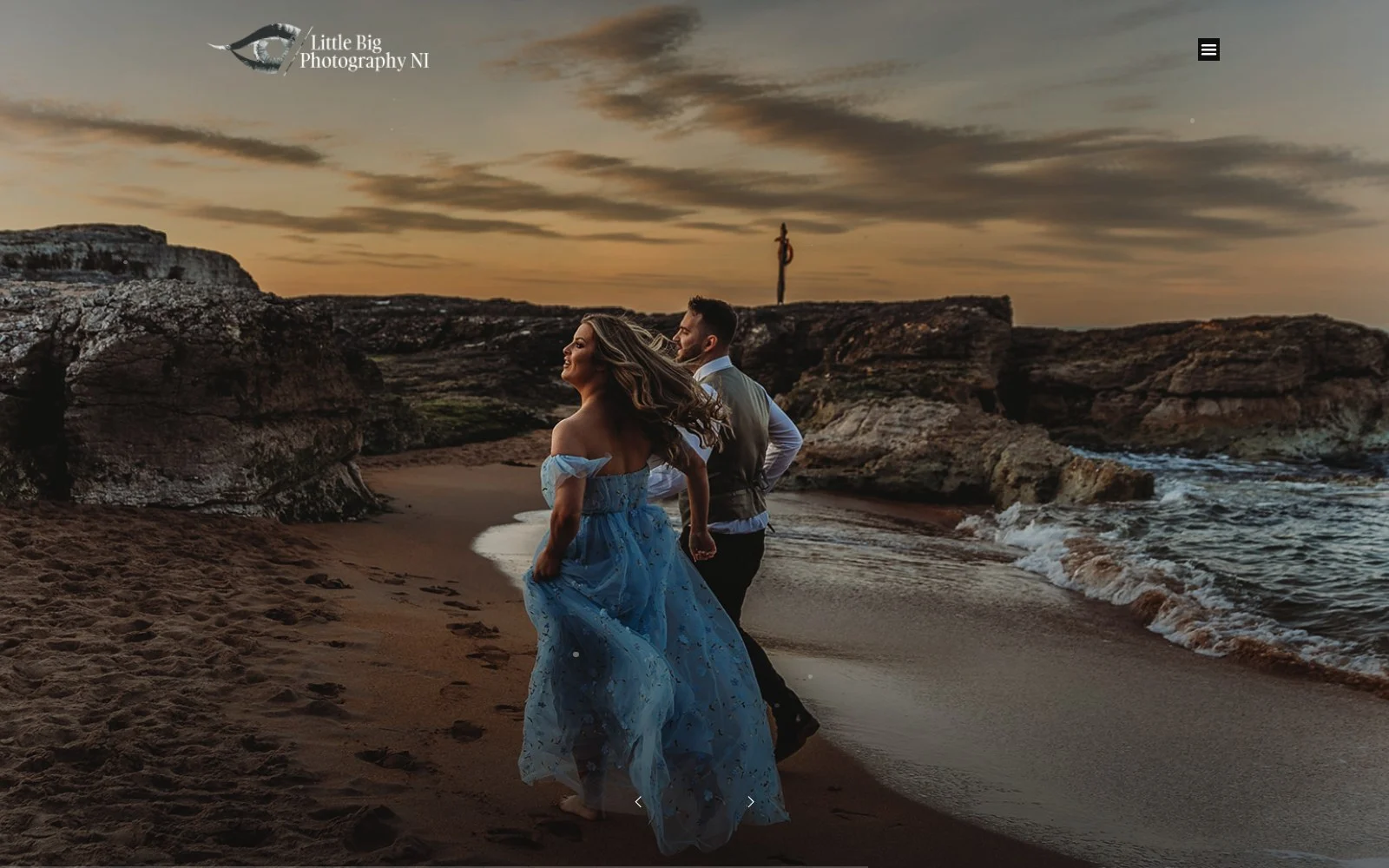 littlebigphotographyni.co.uk website shown on desktop