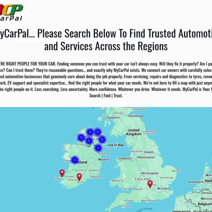 mycarpal.net website shown on desktop