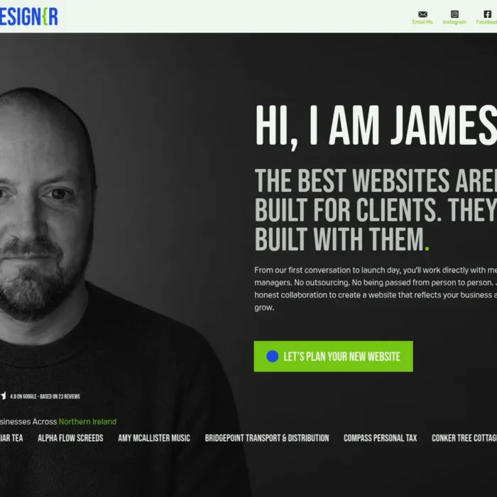 nidesigner.com website shown on desktop