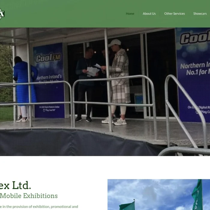 umexhire.com website shown on desktop