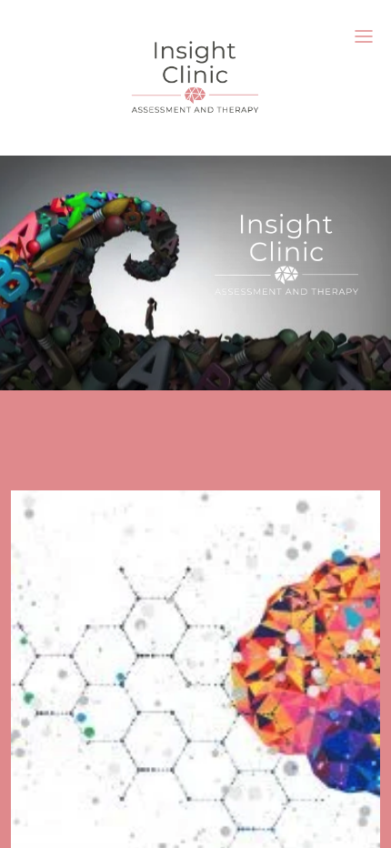 Insight Clinic NI responsive website design on mobile