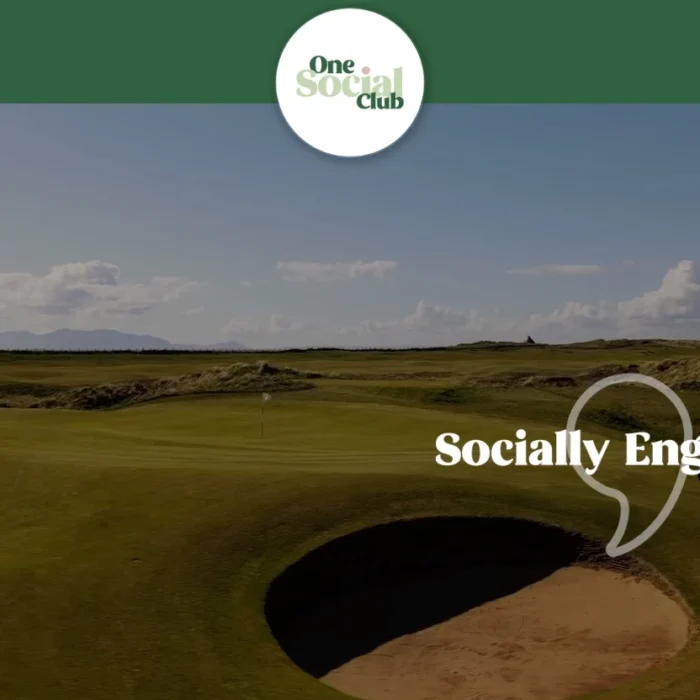One Social Club website shown on desktop