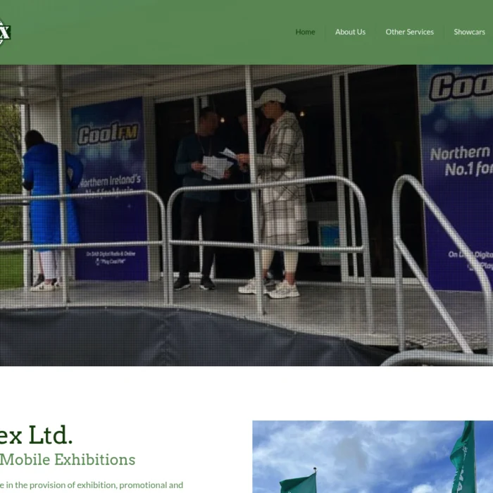 umexhire.com website shown on desktop